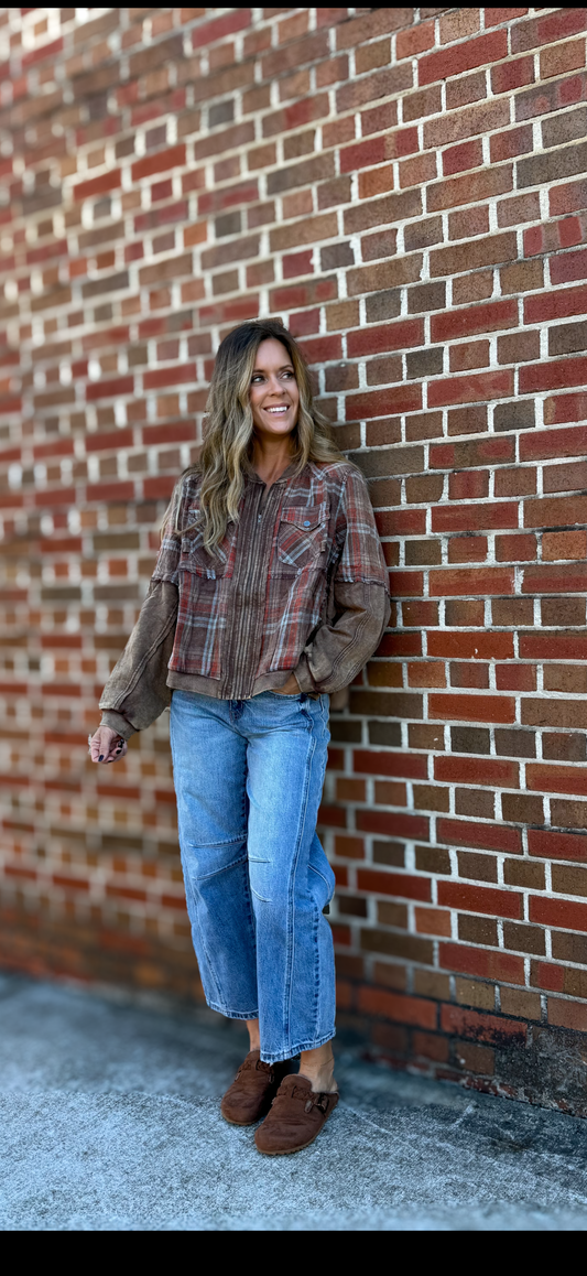 Brown Combo Jacket