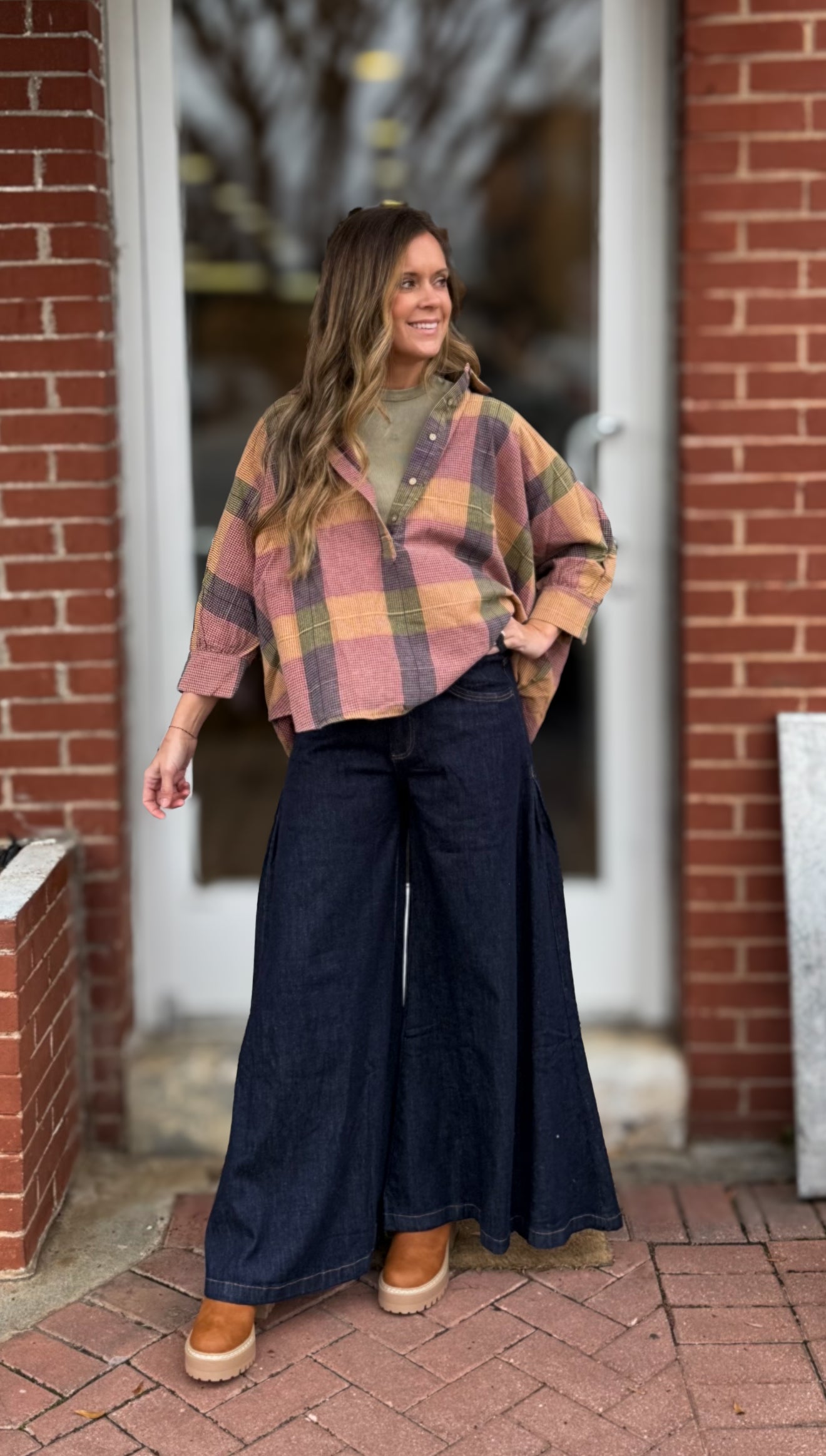 Purple Rose Flannel Shirt