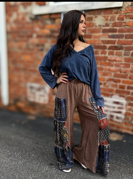 Chocolate Plaid Pants