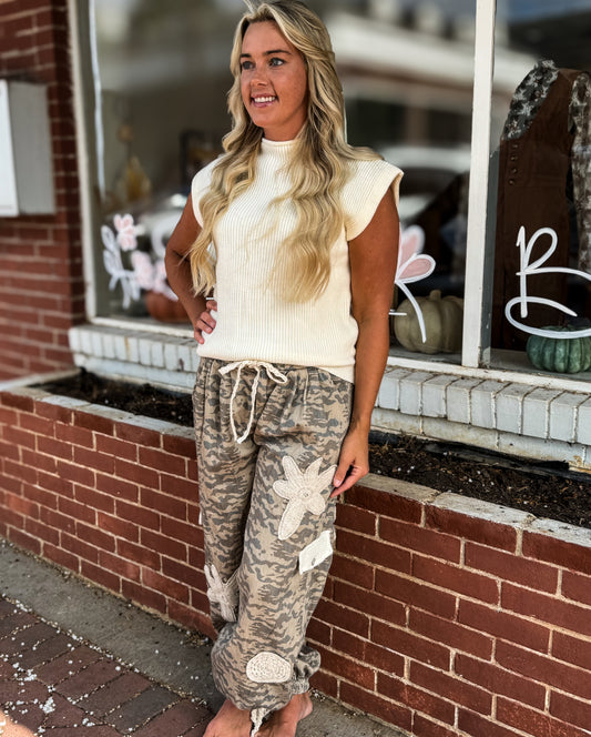 Beige Camo Pants