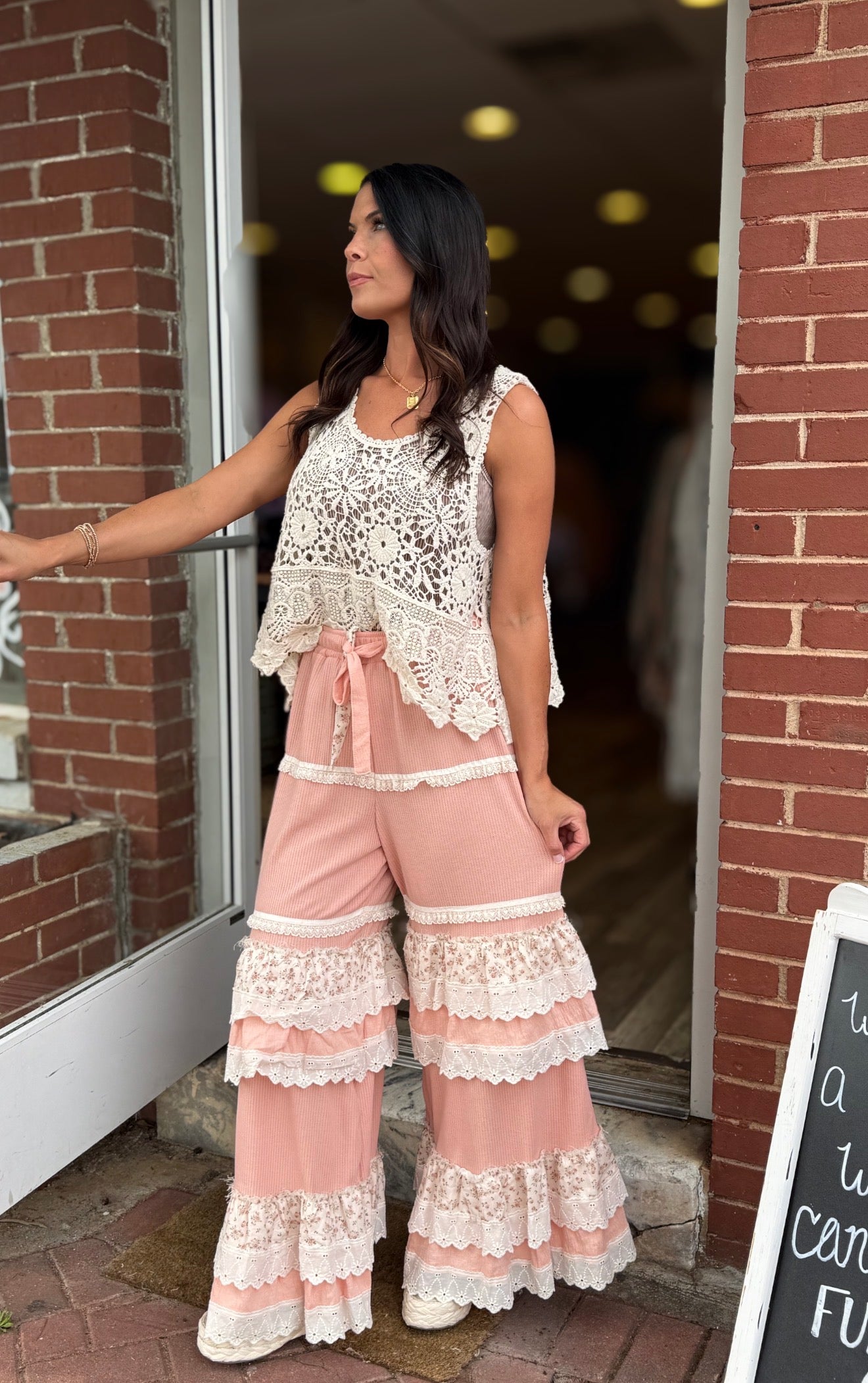 Natural Crochet Tank