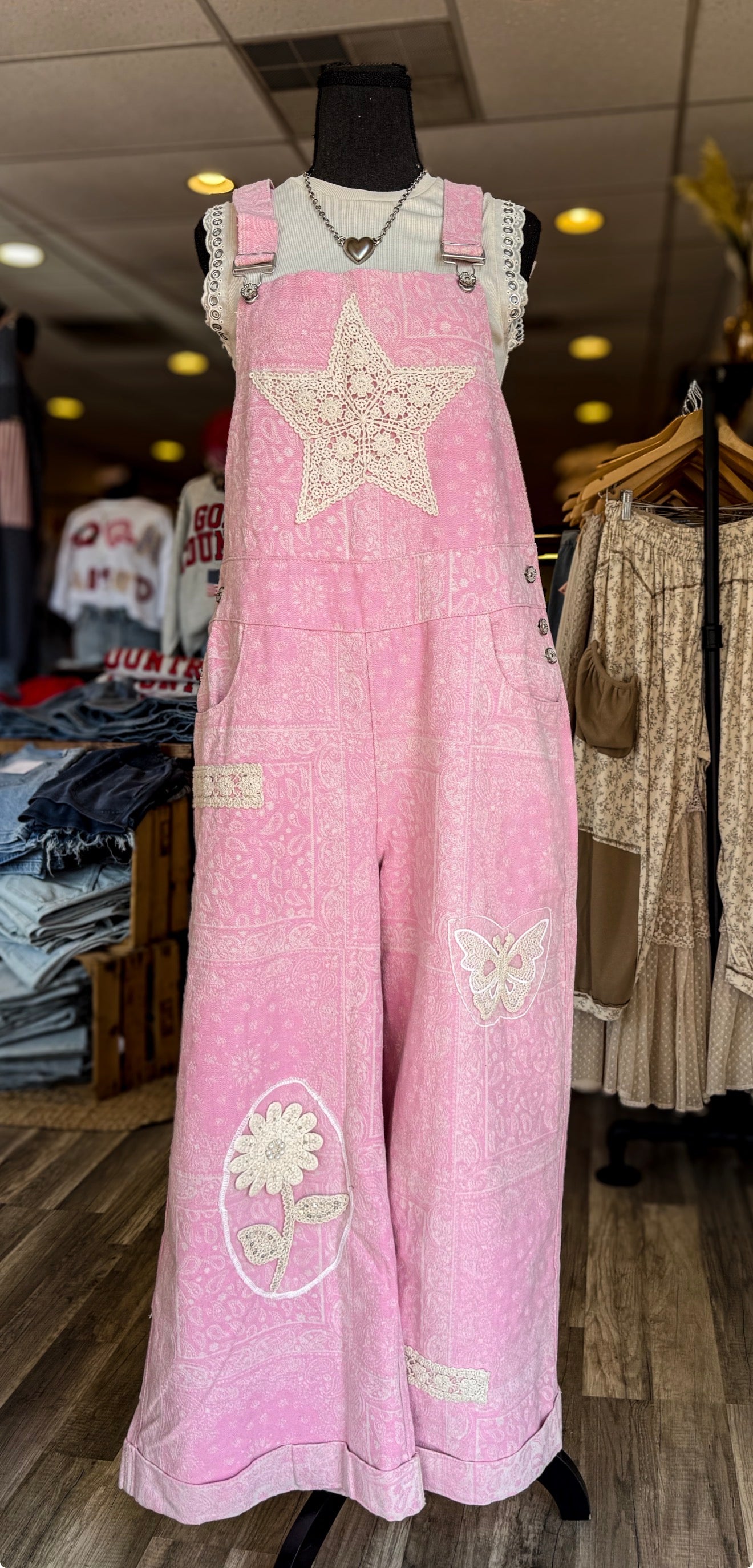 Pink Paisley Romper