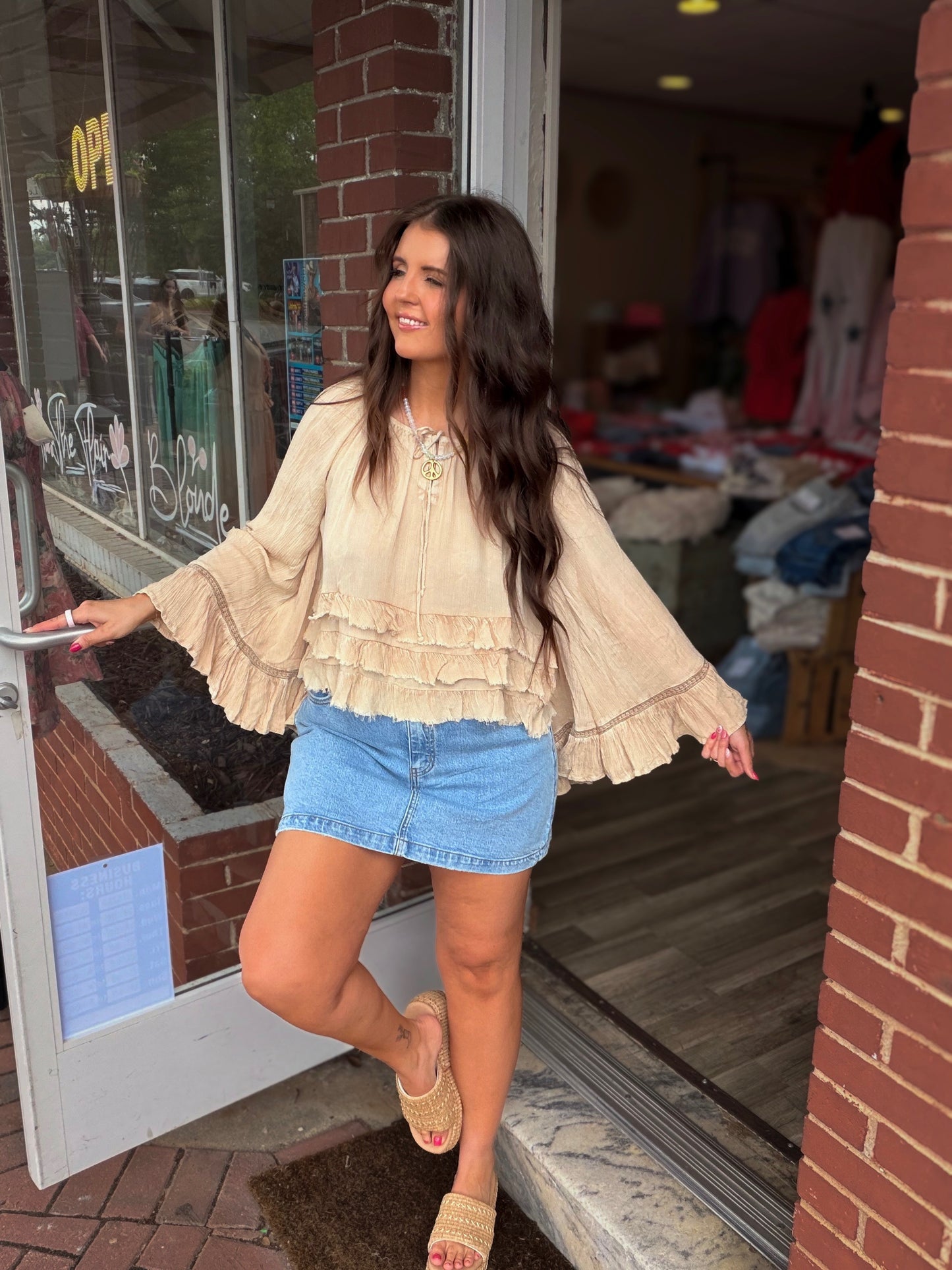 Almond L/S Top