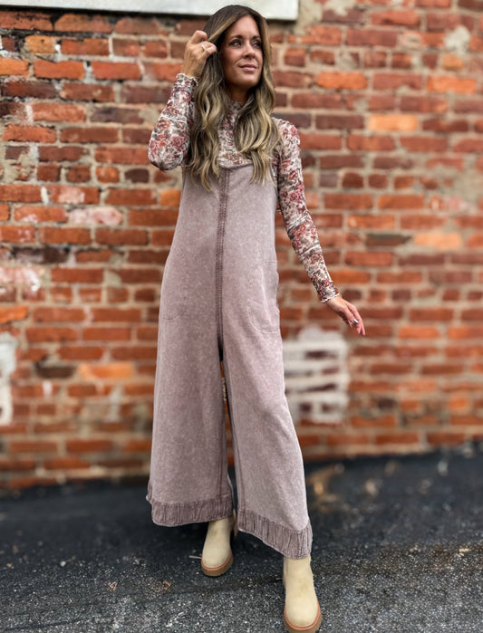 Coffee Mineral Jumpsuit