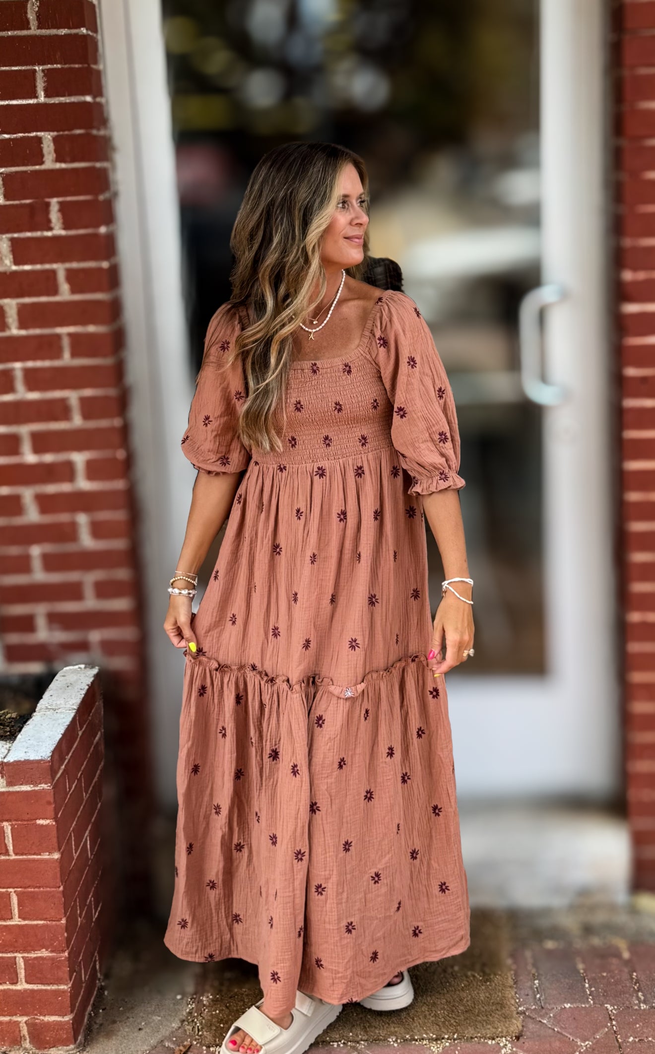Mocha Mousse Maxi Dress