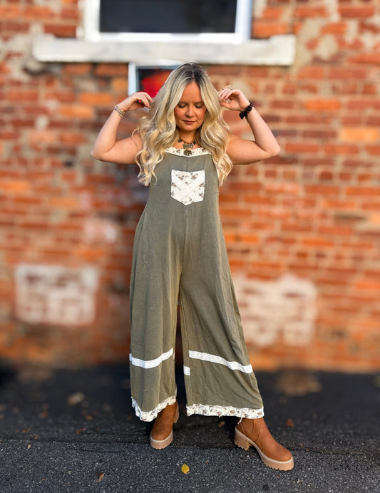 Vintage Moss Jumpsuit